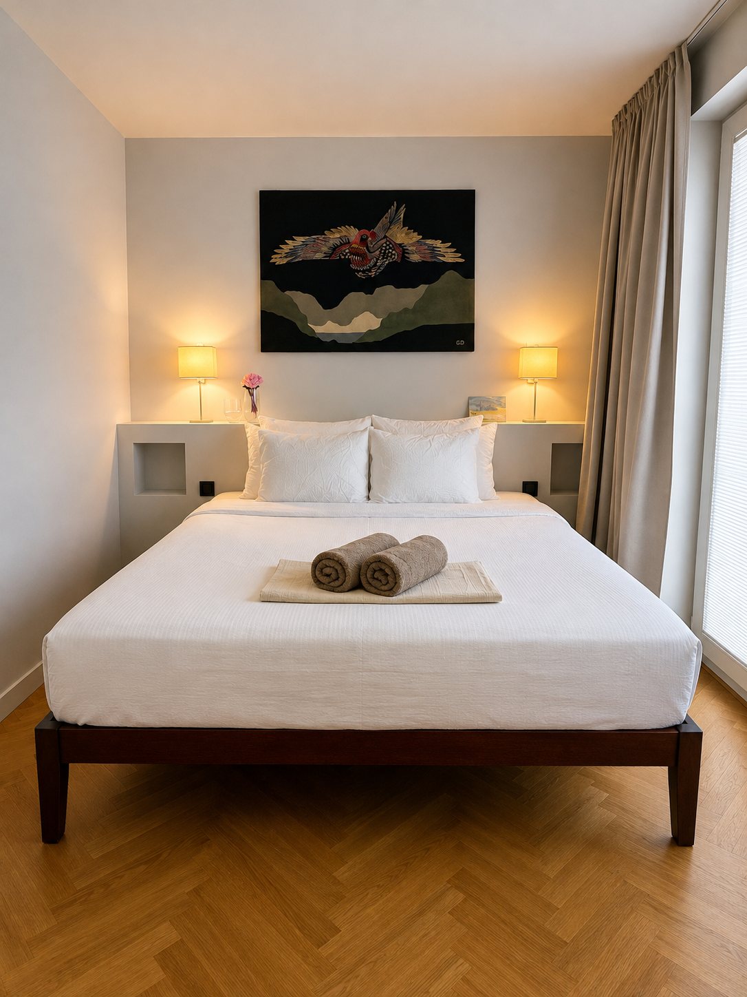 The master bedroom