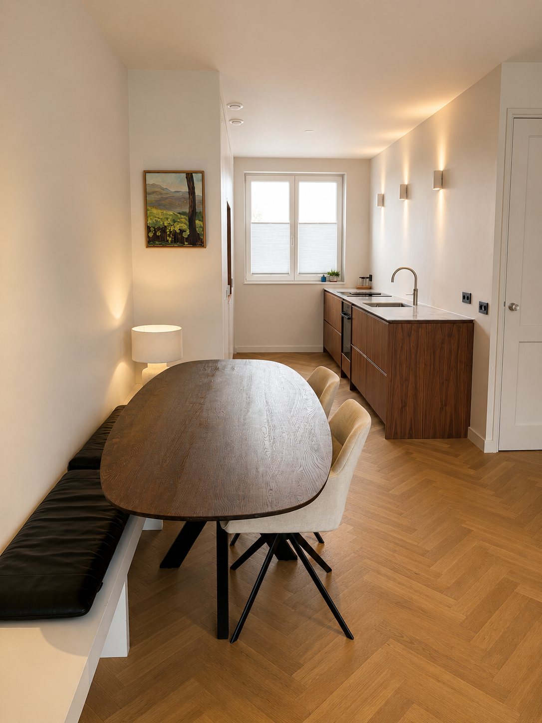 The dining area