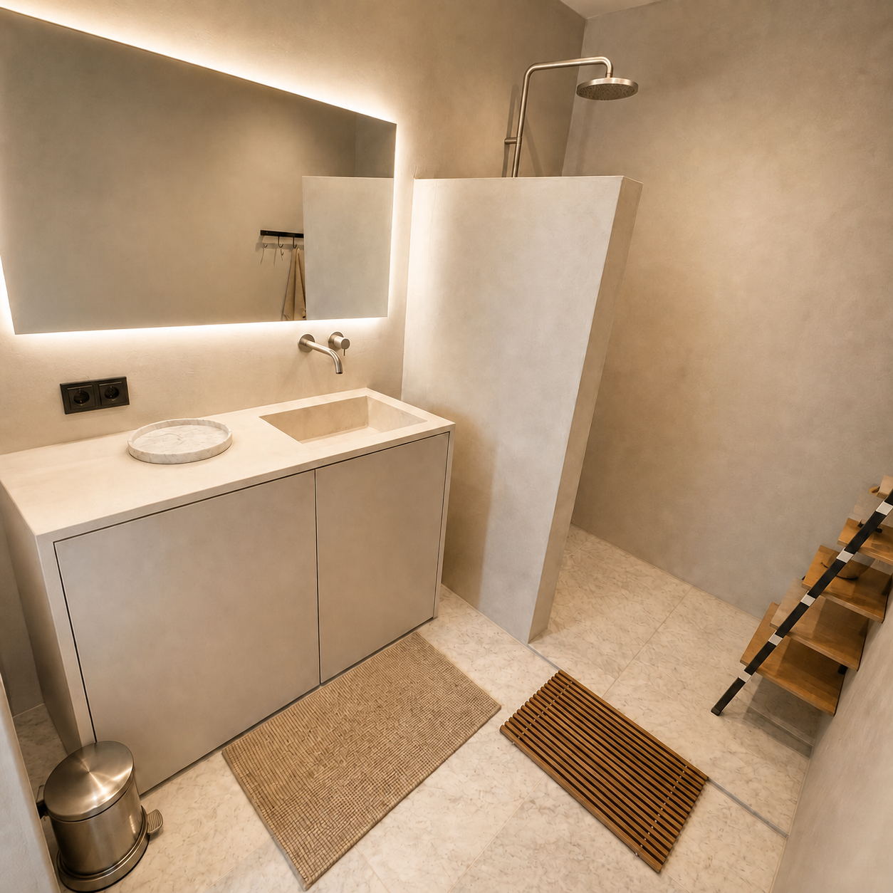 The bathroom